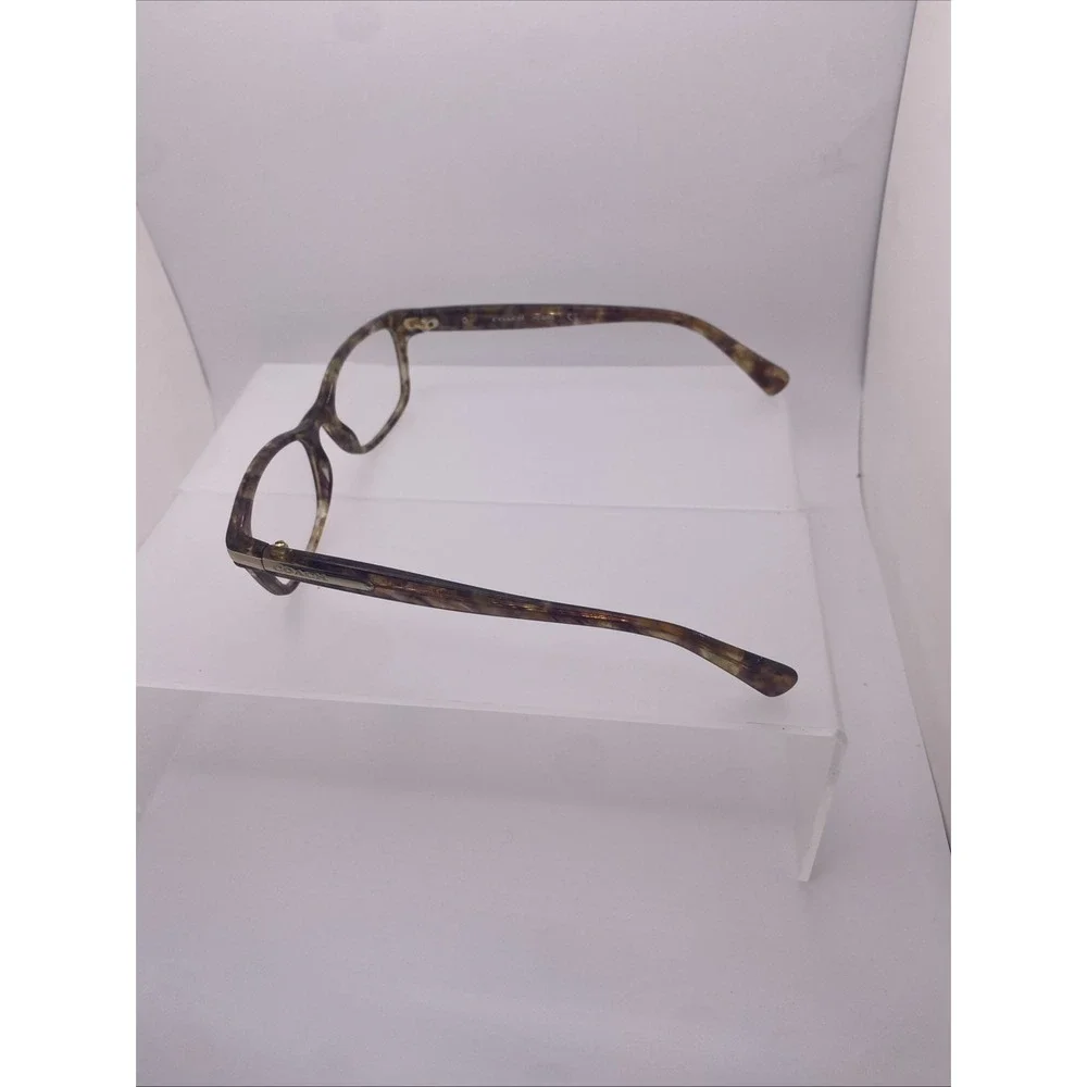 Coach Eyeglasses FRAMES ONLY HC 6065 49-17-135 Confetti Light Brown 378